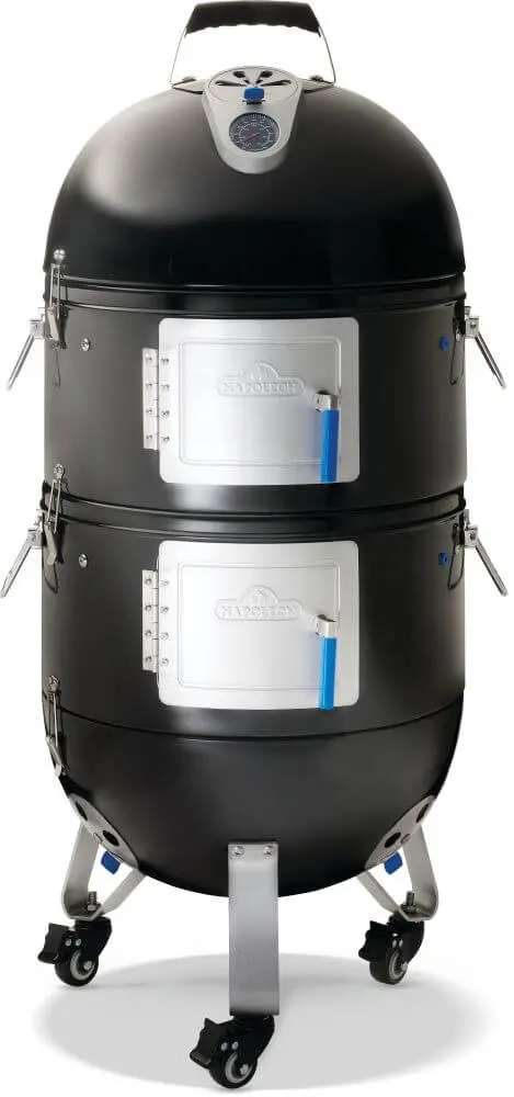 Napoleon Apollo 18 Charcoal Water Smoker – Traditional Offset-Style Smoking 1